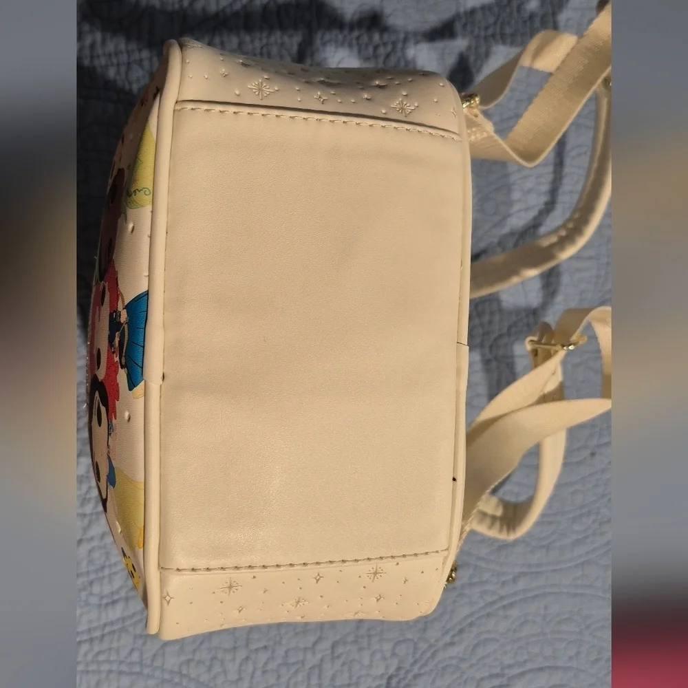 Disney Cream Backpack with Character Faces